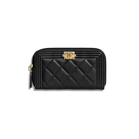 chanel patent boy chanel small zipped wallet|Wallets on Chain .